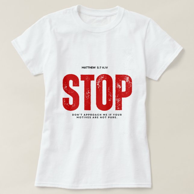 STOP T-Shirt (Design vorne)