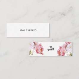 STOP TALKING Self Talk Mini Card Nr. 2 Visitenkarte