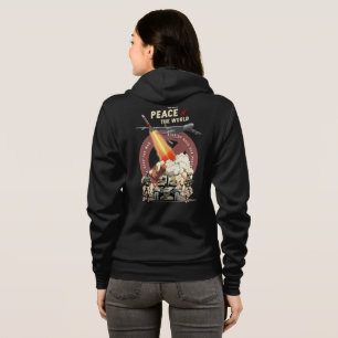 Stop The War (Dunkelmodus) Damen-Reißverschluss- Hoodie