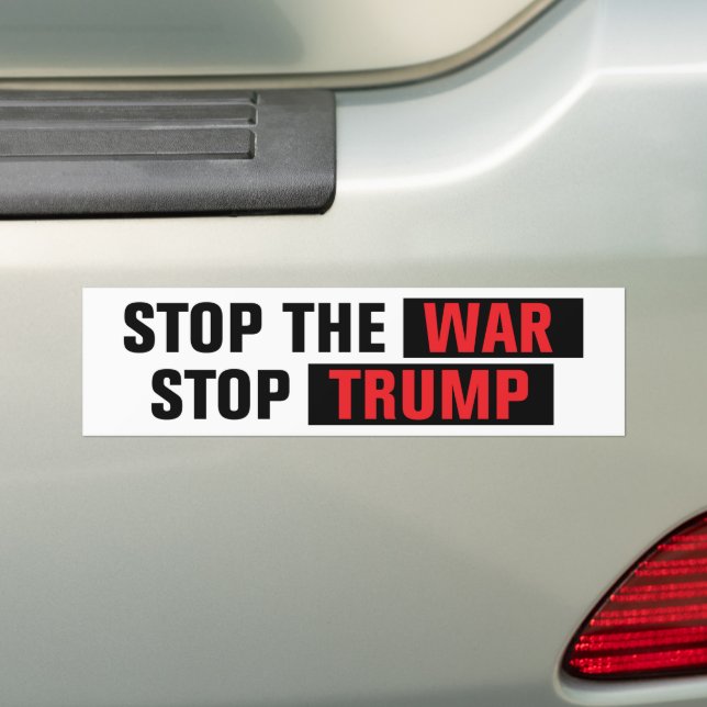 Stop The War Stop Trump Anti-War Autoaufkleber (Auf Auto)