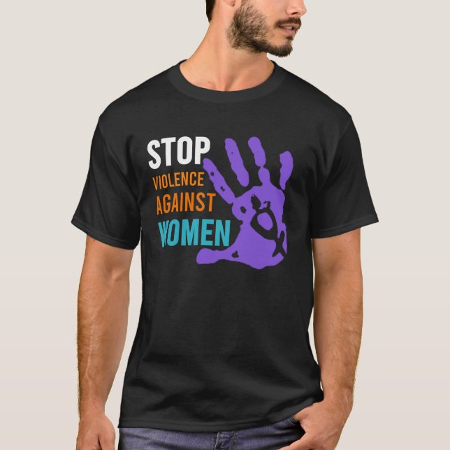 Stop Violence Against Women s T-Shirt (Vorderseite)