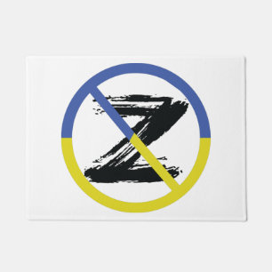 Stop war in Ukraine Throw Pillow Fußmatte