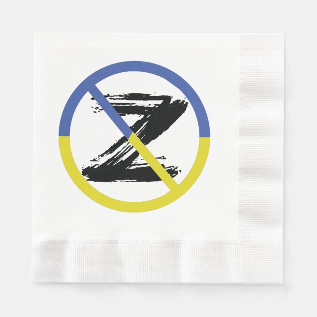 Stop war in Ukraine Throw Pillow Serviette (Vorderseite)