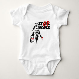 Stop Wars Parodie-Logo Baby Strampler