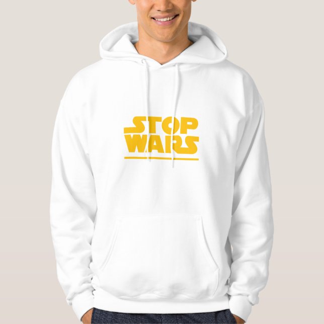 Stop Wars Parodie-Logo Hoodie (Vorderseite)