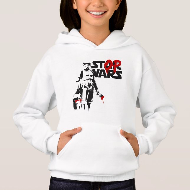 Stop Wars Parodie-Logo Hoodie (Vorderseite)