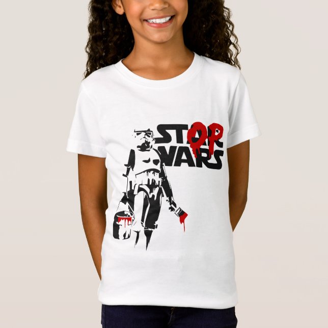 Stop Wars Parodie-Logo T-Shirt (Vorderseite)