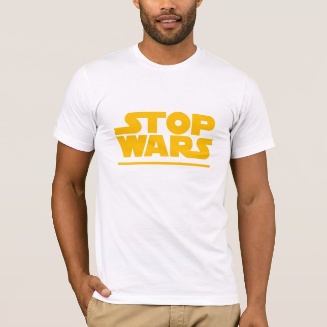 Stop Wars Parodie-Logo T-Shirt (Vorderseite)