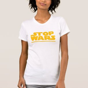 Stop Wars Parodie-Logo T-Shirt