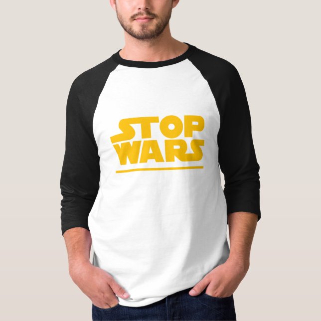 Stop Wars Parodie-Logo T-Shirt (Vorderseite)