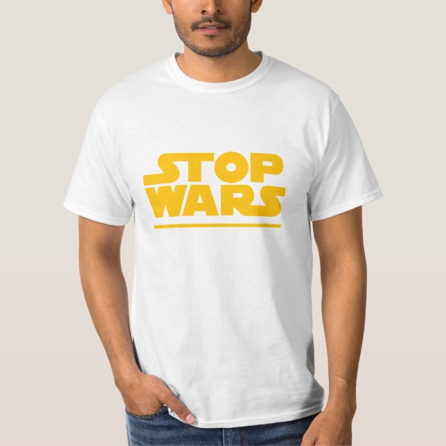 Stop Wars Parody Logo T-Shirt (Vorderseite)