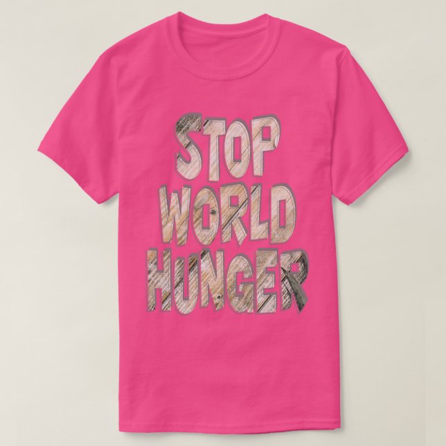 STOP WORLD HUNGER T-Shirt (Design vorne)