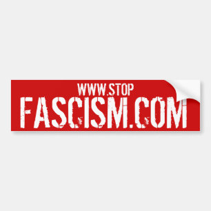 STOPFASCISM.COM - Stoppen Sie Autoaufkleber