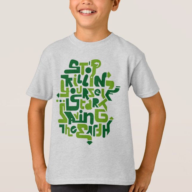 stopkillingyaself_2f T-Shirt (Vorderseite)