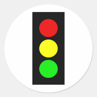 Stoplight Runder Aufkleber