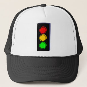 Stoplight verdrängte truckerkappe