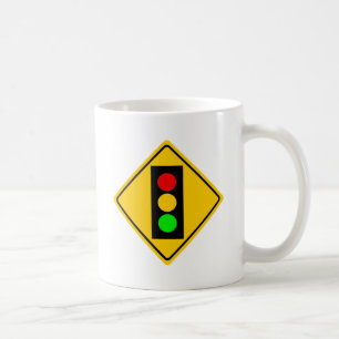 Stoplight voran kaffeetasse