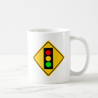 Stoplight voran kaffeetasse