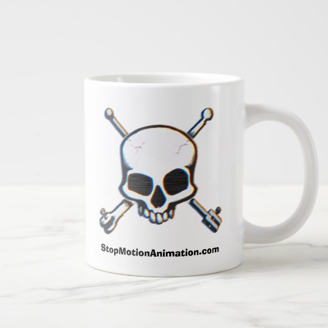 StopMotionAnimation.com Jumbo-Tasse zum 25. Jahres (Rechts)