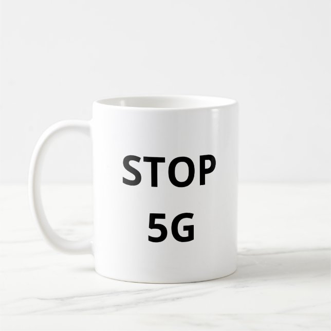Stopp 5G Kaffeetasse (Links)