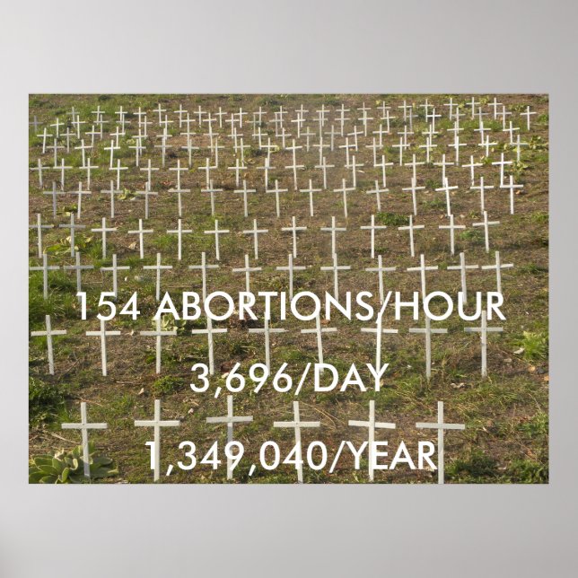 Stopp Abortion Poster (Vorne)