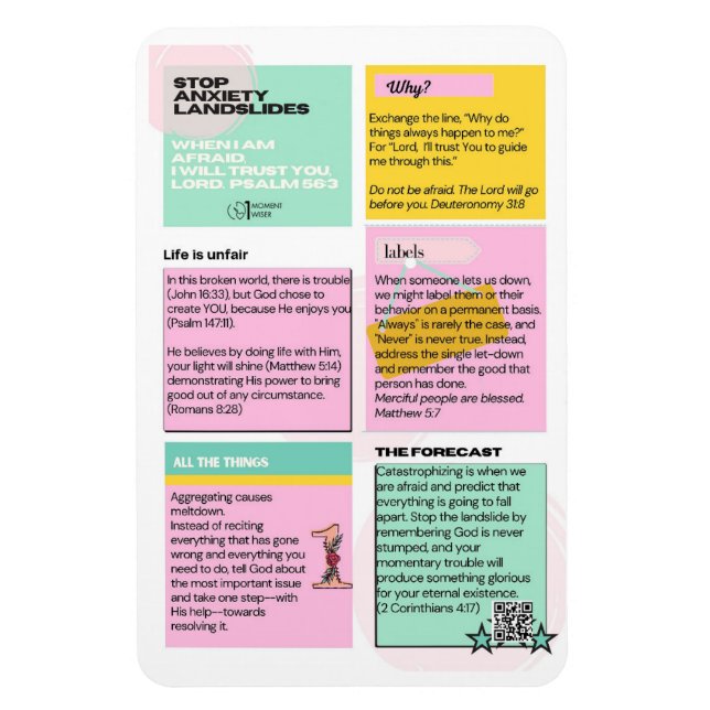 Stopp Angst Landslide Kühlschrank Magnet (Vertikal)