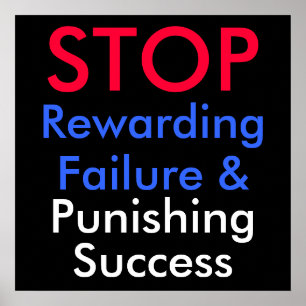 STOPP: Belohnung von Fehlern und Bestrafung Poster