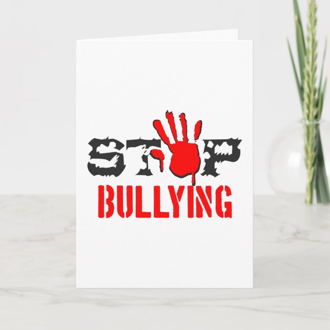 Stopp Bullying Karte (Vorderseite)