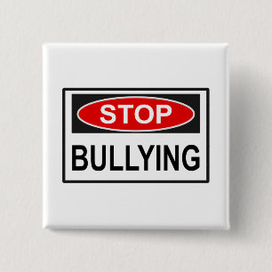 Stopp Bullying Sign red Button