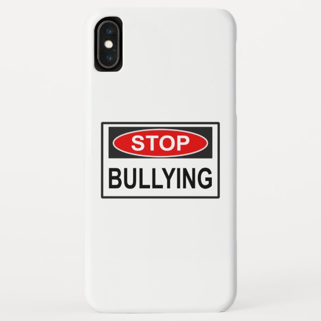 Stopp Bullying Sign red Case-Mate iPhone Hülle (Rückseite)