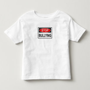 Stopp Bullying Sign red Kleinkind T-shirt