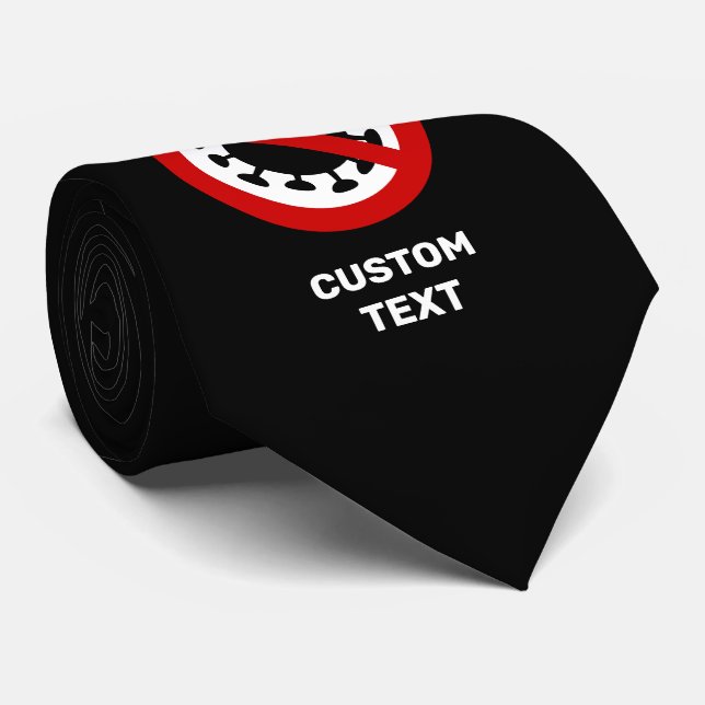 Stopp Coronavirus Krawatte (Gerollt)