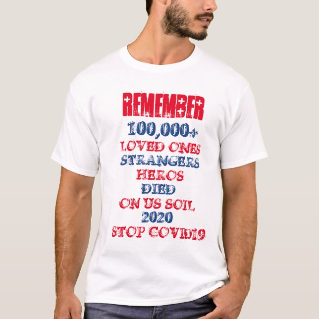 STOPP COVID 19 T-Shirt (Vorderseite)