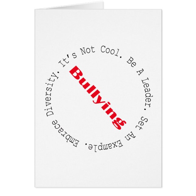 Stopp der Bullying-Kontur von Shirley Taylor (Vorne)