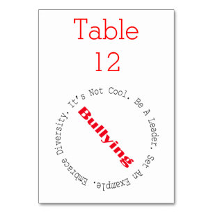 Stopp der Bullying-Kontur von Shirley Taylor Tischnummer