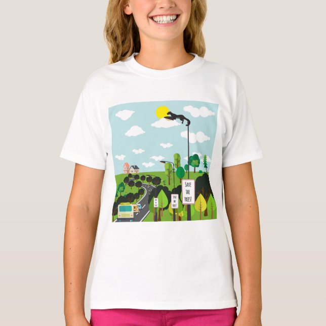 Stopp der Entwaldung T-Shirt (Vorderseite)