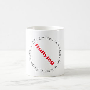 Stopp der Mobbing-Kontur Tasse