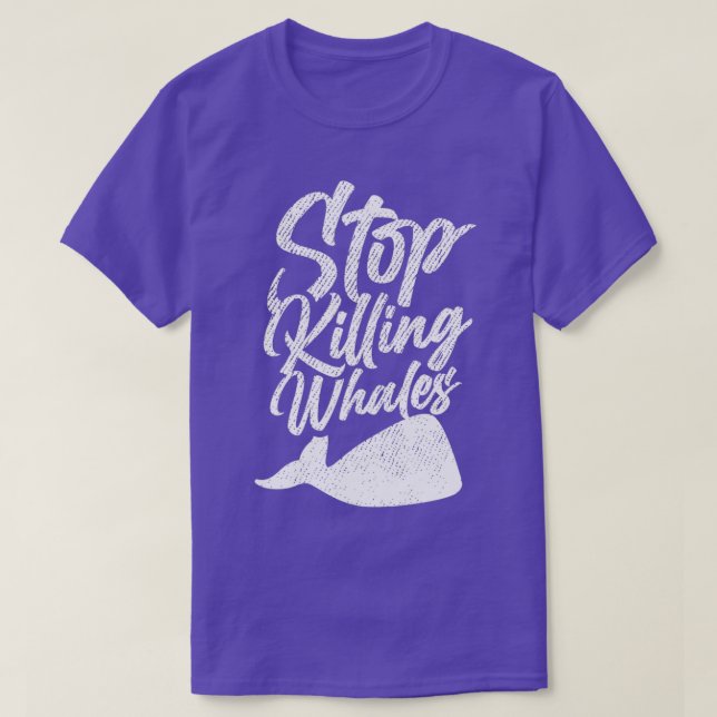 Stopp der Tötung von Walen 2 T-Shirt (Design vorne)