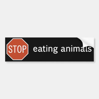 STOPP-EATING-ANIMALS AUTOAUFKLEBER