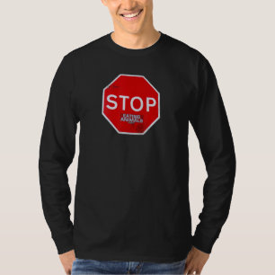 Stopp Eating Tiere Vegetarian Vegan Road Sign Sub T-Shirt