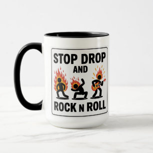 Stopp Fall Hin und Rock n Roll – Im Falle eines Br Tasse