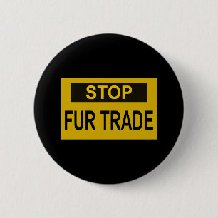 Stopp Femtrade Zeichen gelb Button