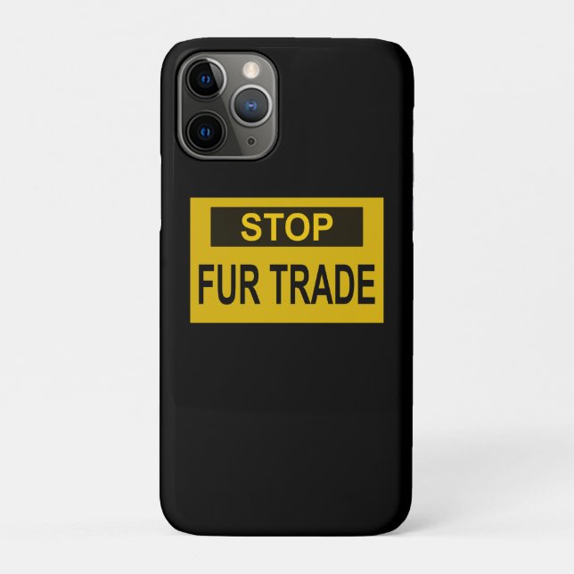 Stopp Femtrade Zeichen gelb Case-Mate iPhone Hülle (Rückseite)