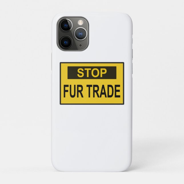 Stopp Femtrade Zeichen gelb Case-Mate iPhone Hülle (Rückseite)