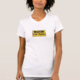 Stopp Femtrade Zeichen gelb T-Shirt