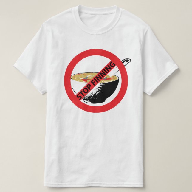 STOPP FINNING SHARKS T-Shirt (Design vorne)