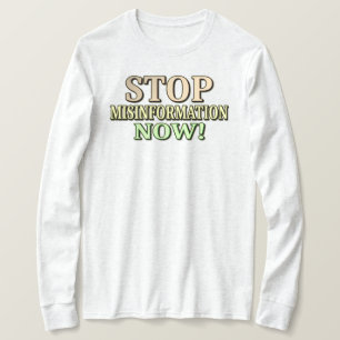 "STOPP FISINFORMATION" Niedliches Design. Jetzt ka T-Shirt