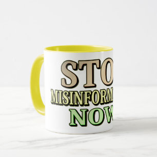 "STOPP FISINFORMATION" Niedliches Design. Jetzt ka Tasse