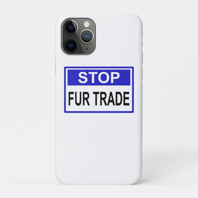 Stopp Fur Trade Blue Schild Case-Mate iPhone Hülle (Rückseite)
