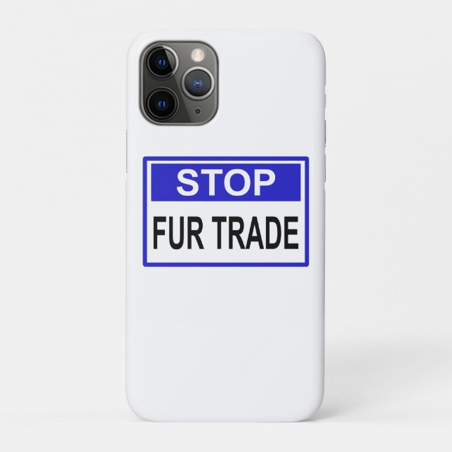 Stopp Fur Trade Blue Schild Case-Mate iPhone Hülle (Rückseite)